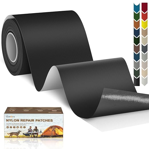 Cahomo 3x79 Inch Nylon Repair Patch Nylon Repair Tape Self Adhesive Fabric by Cahomo
