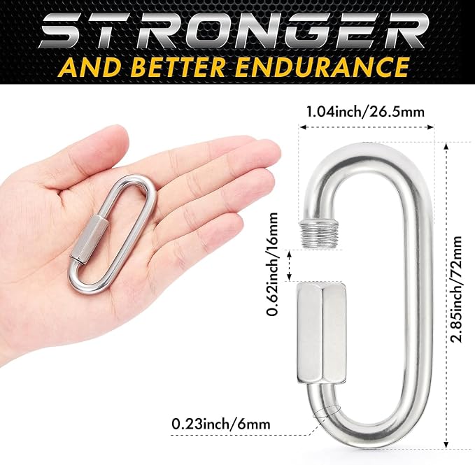 sprookber Stainless Steel Chain Quick Links - Image 2