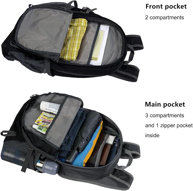 Packable Lightweight Backpack 40L, Ripstop Nylon Foldable Traveling Daypack - Image 5