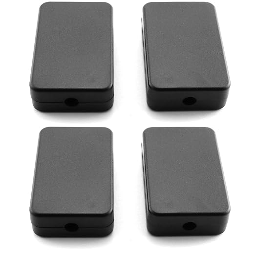 DGZZI Electrical Junction Box 4PCS Electric Plastic Black Waterproof Project by Unknown