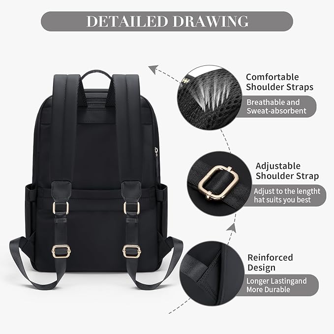 GOLF SUPAGS Women Laptop Backpack Casual Daypack - Image 3