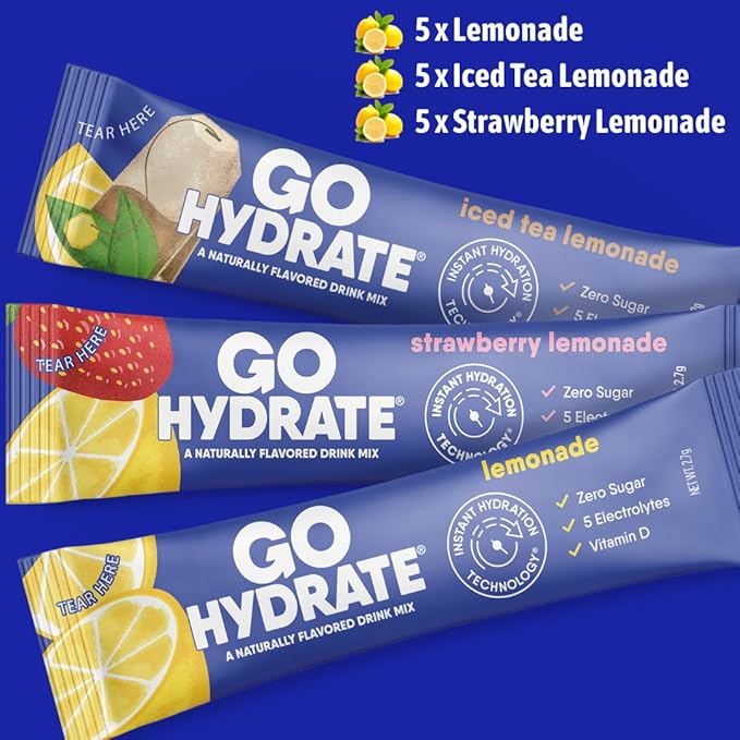 GoHydrate Low Sodium Electrolytes Powder Packets Sugar Free - Image 2