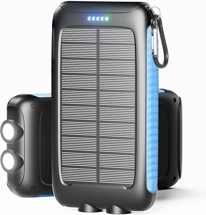 Solar Charger Power Bank 49800mAh Portable 15W Fast Charging Power Bank by Durecopow