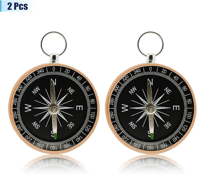 Pocket Compass, 2 Pieces Mini Compass - Image 3