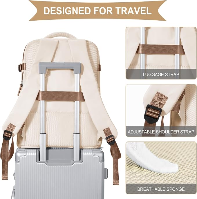 coowoz Travel Backpack For Women Men, Carry On Backpack, Hiking Backpack - Image 6