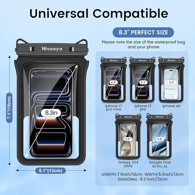 Niveaya Double Space Waterproof Phone Pouch - Image 4