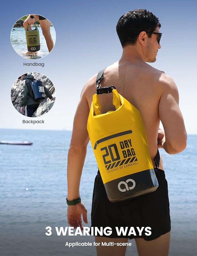 Lamicall Small Dry Bag, Waterproof Bag - 5L/10L/20L/30L/40L Water Proof Bag - Image 5