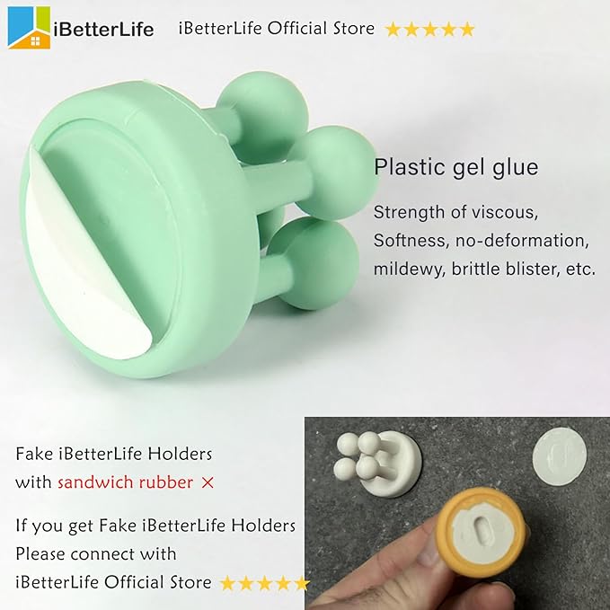 iBetterLife Self-adhesive Silicone Hook Holders - Image 8