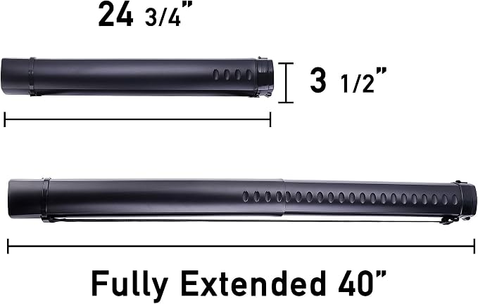 2-Pack Extendable Poster Tubes Expand from 24.5” to 40” - Image 2