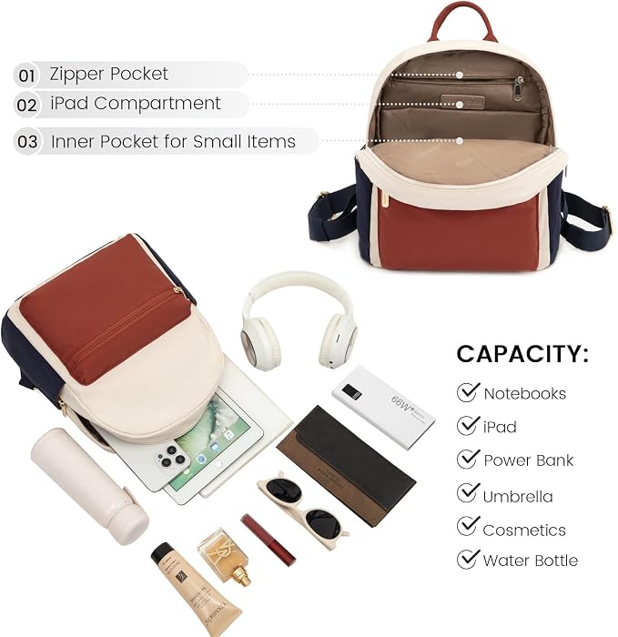 LOVEVOOK Mini Backpack for Women Light Weight Small Waterproof Backpack Purses - Image 2