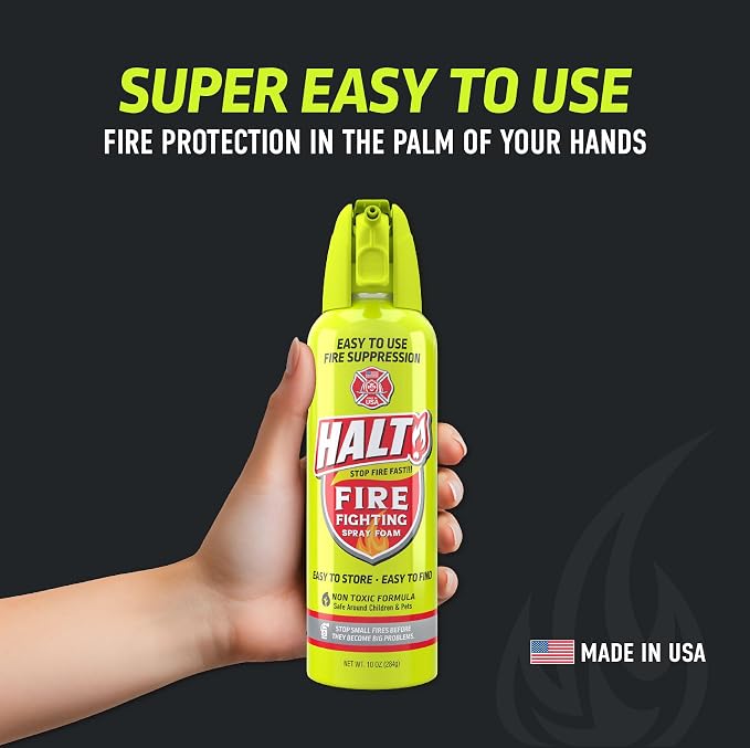 HALT! Home & Apartment Fire Defense Kit – Includes x2 10oz Fire Fighting Foam - Image 8