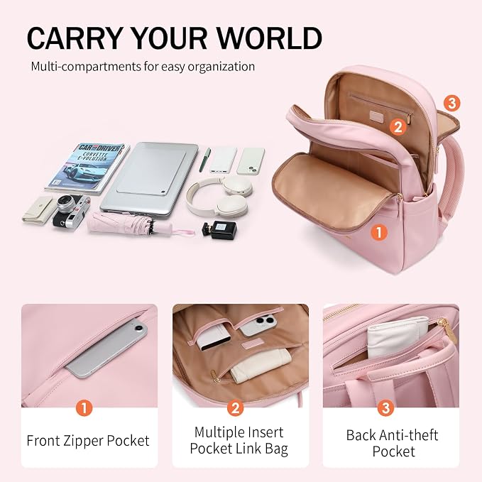 GOLF SUPAGS Women Laptop Backpack Casual Daypack - Image 2