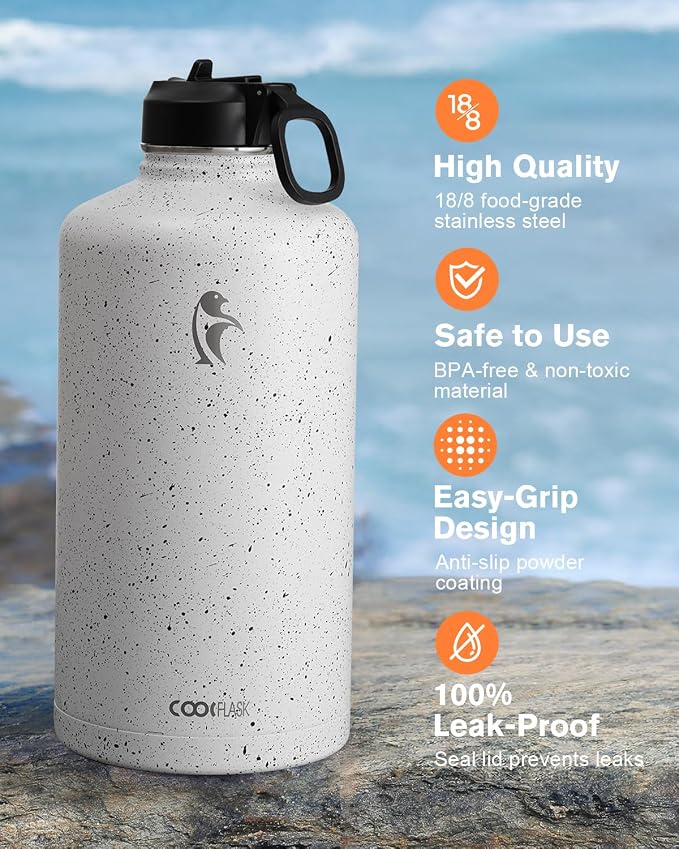 Coolflask 128 oz Gallon Water Bottle Insulated - Image 3