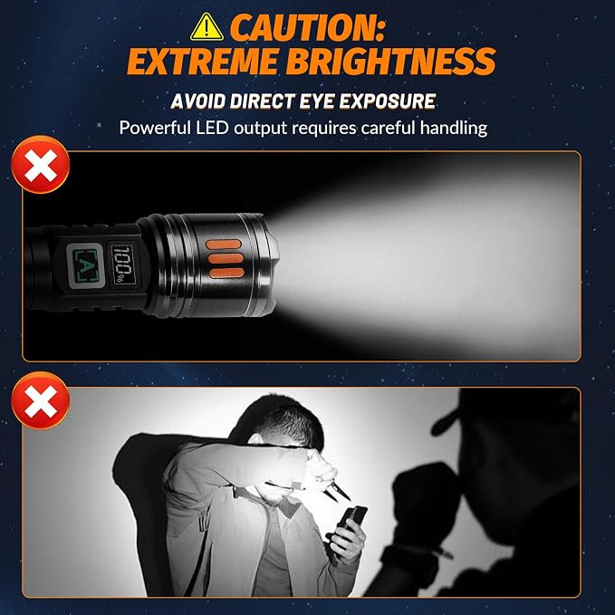 AYL Rechargeable Flashlights 2 Pack, Super Bright High Lumens Flash Light - Image 9