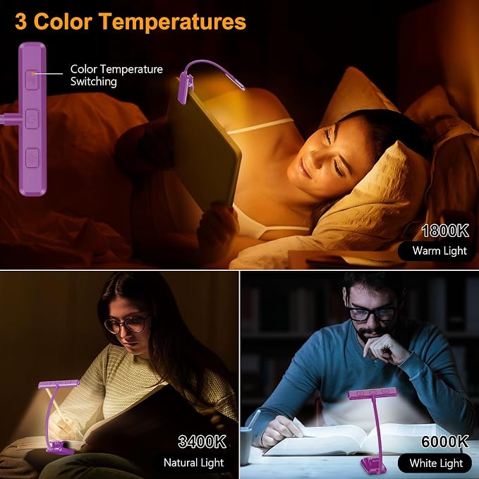 Gritin 19 LED Rechargeable Book Light - Image 3
