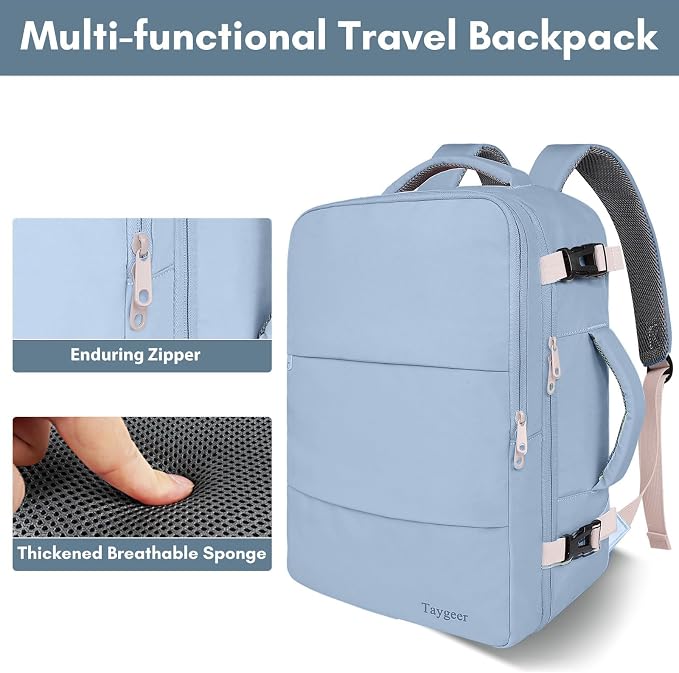 Taygeer Travel Backpack for Women, Carry On Backpack - Image 6