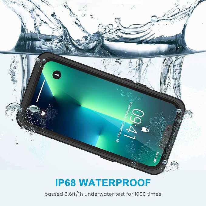 Lanhiem for iPhone 13 Pro Case, IP68 Waterproof Dustproof Shockproof Cases - Image 3
