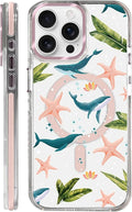 Case for iPhone 14 Pro Max, Sealife Whale Ocean Wildlife Clear Phone Case by Toulas