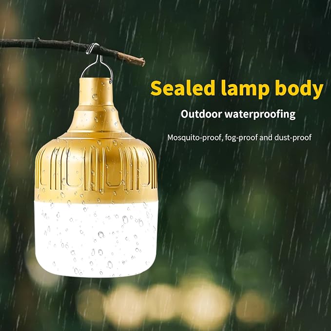 2-Pack Rechargeable Outdoor Camping Lights, 2400mAh IPX4 Waterproof LED Hanging - Image 6