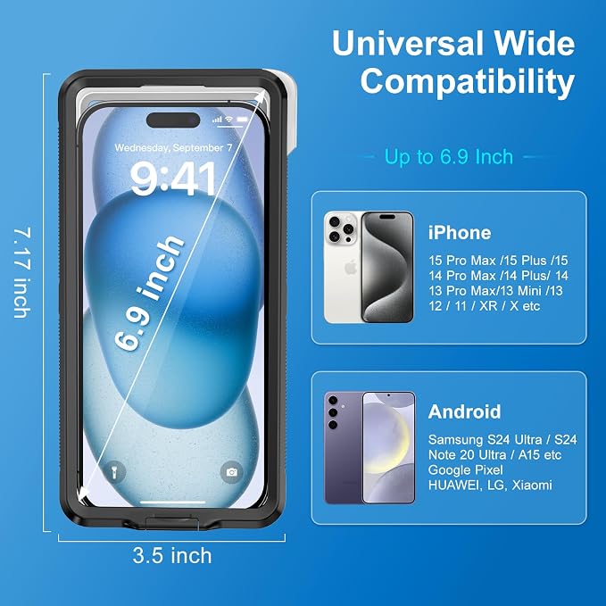 Beasyjoy Waterproof Phone Case, Underwater Snorkeling Diving Phone Case - Image 2