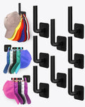 Hat Rack for Hat Storage, Strong Adhesive Hat Hooks for Wall Hat Organizer for by Sunfanie
