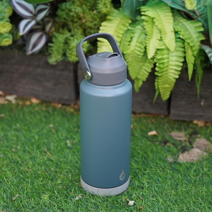 BJPKPK Water Bottle with Straw Lid, 32oz Vacuum Insulated Water Bottles - Image 6