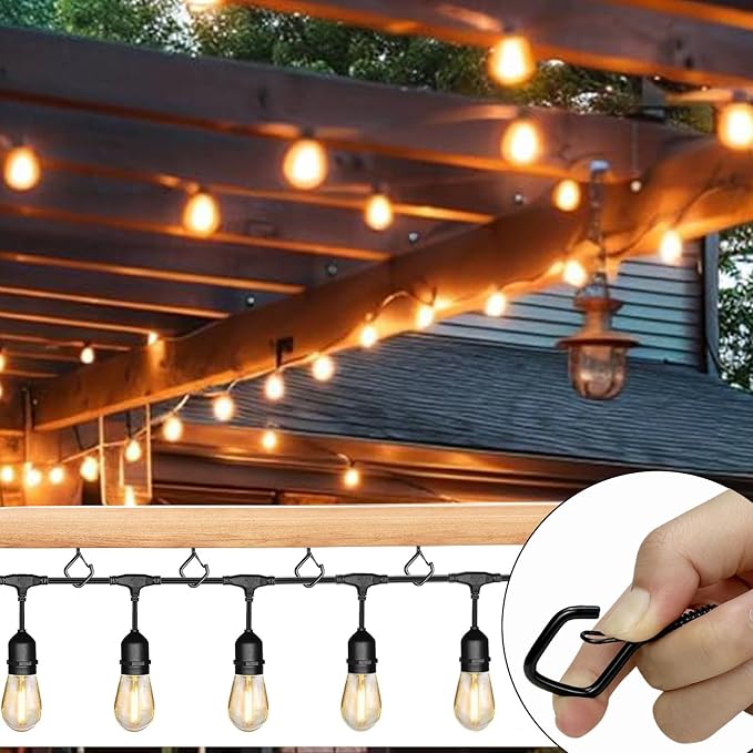60 Pcs Black Eye Hooks Screw Heavy Duty, Ceiling Hooks - Image 4