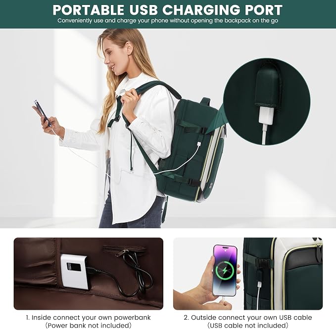 LOVEVOOK Travel Backpack for Women, 40L Carry On Backpack - Image 7