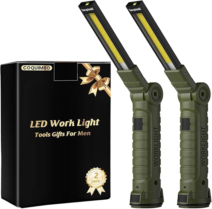 Coquimbo Tool Gifts for Men Him, Rechargeable LED Work Light Grill Light by Coquimbo