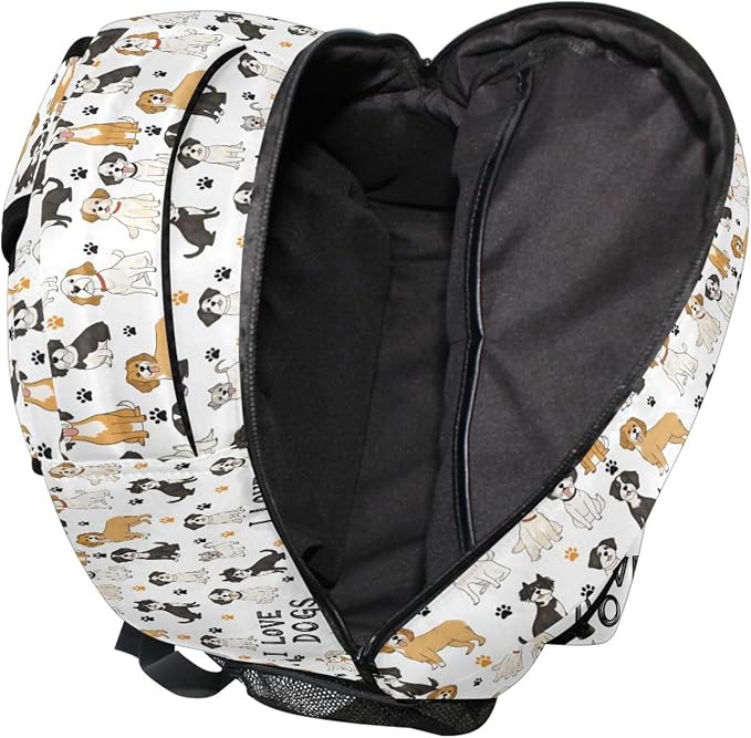 Wamika Bernese Mountain Dog Kids Backpack Cute Puppy Paw School Backpack Boy - Image 7