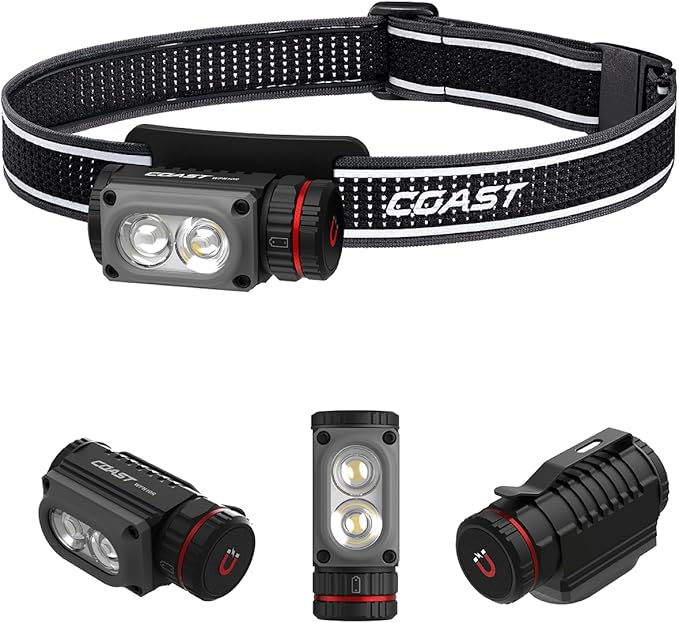 Coast WPH10R 1000 Lumen Rechargeable LED Headlamp by Coast