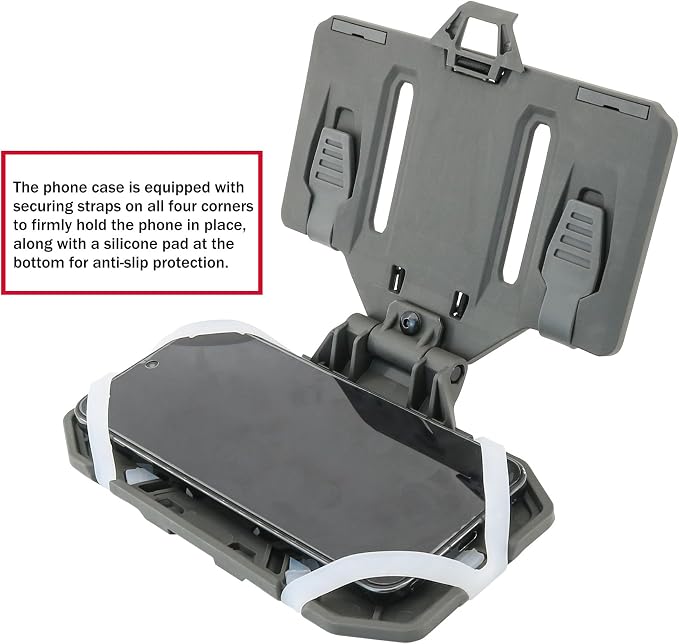 Phone Mount MOLLE Vest Plate Carrier Tactical Phone Holder, Quick Release Flip - Image 3