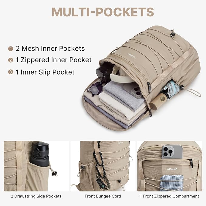 G4Free Hiking Backpack for Women Men 20L Lightweight Travel Backpacks Daypack - Image 3