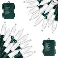 Brightown Battery Operated Christmas Lights 2 Pack 18 Feet 50 LED Clear Mini by Brightown