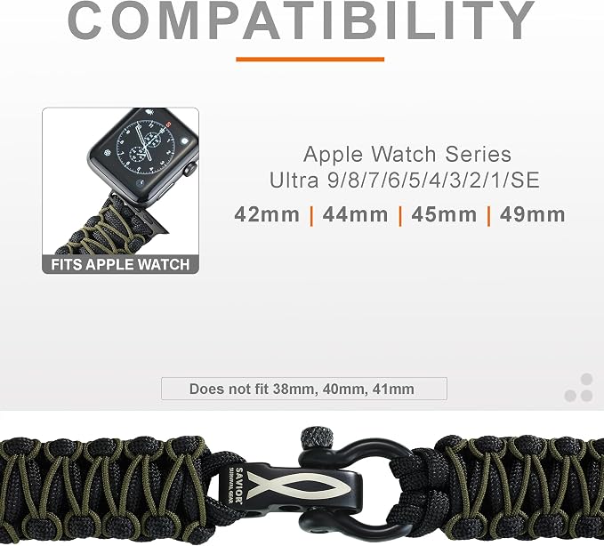 Savior Survival Gear Paracord Watch Band - Image 3