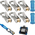 6-Pack Rope Tensioner Paracord Adjusters, Rope Tightening Tool, Knot-Free by Unknown