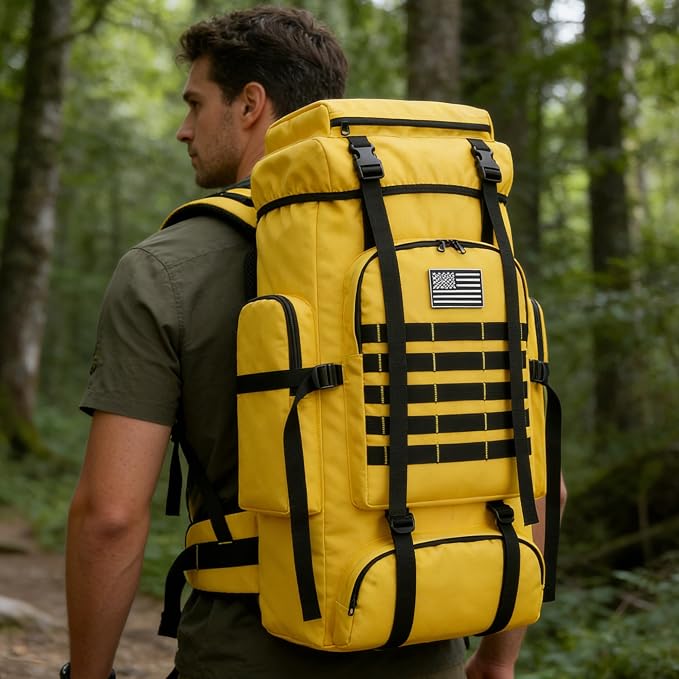 Hiking Backpack for Men 70L/100L Camping Backpack Military Rucksack Molle 3 - Image 6