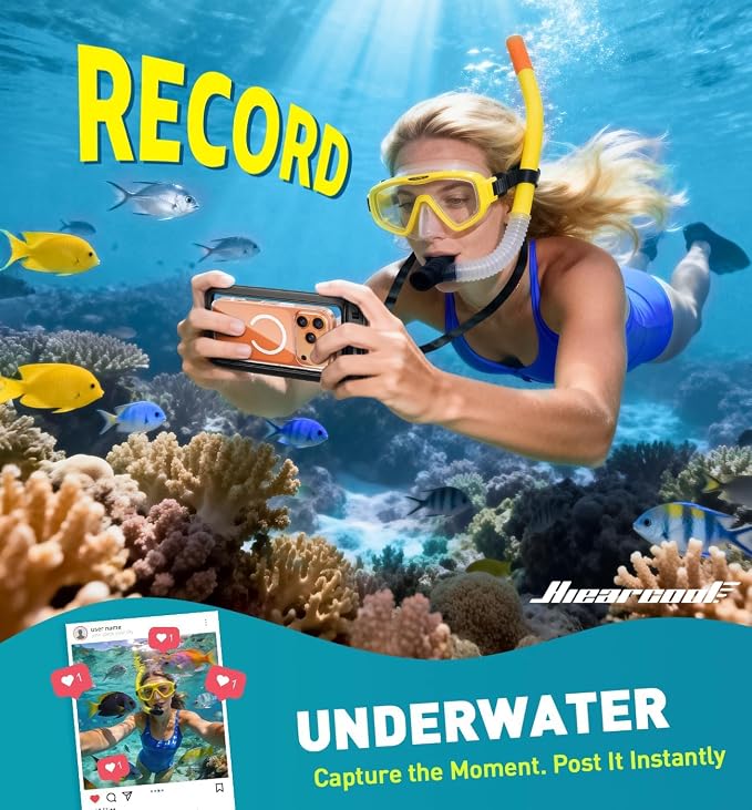 Hiearcool Waterproof Phone Pouch, Waterproof Cell Phone Dry Bag - Image 5