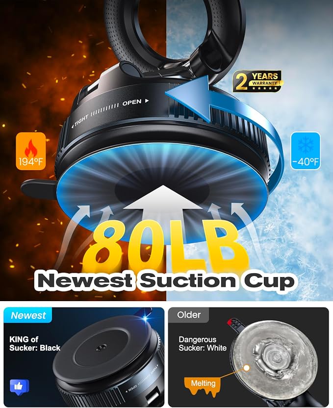 Jononser Magnetic Suction Cup Phone Mount - Image 3