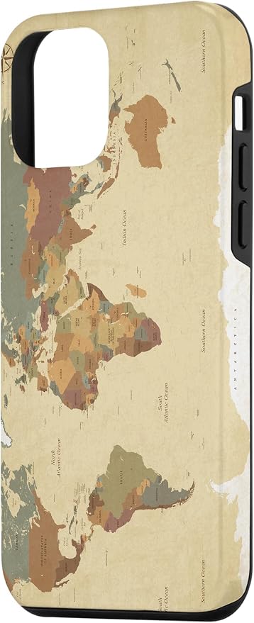 Globe Map Smartphone Cell Cover Gift World Map Pattern Phone Case - Image 2