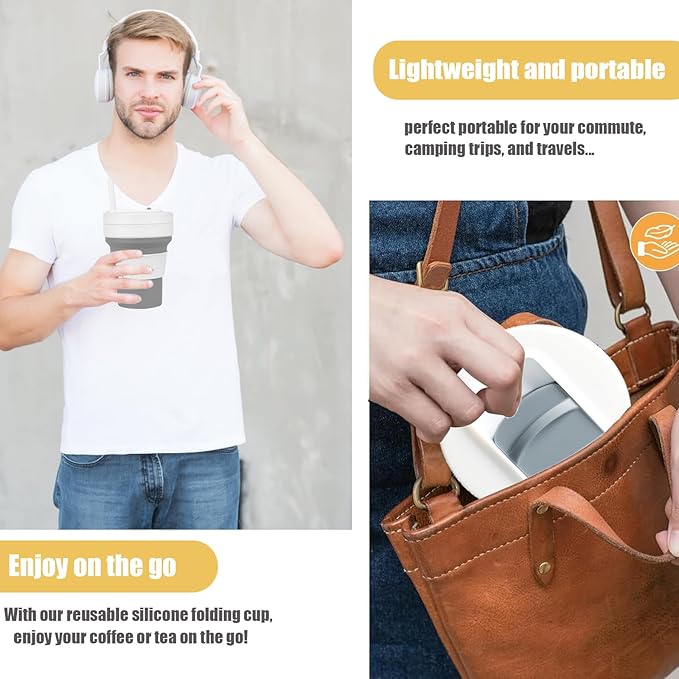 12 OZ Collapsible Travel Cup - Image 6