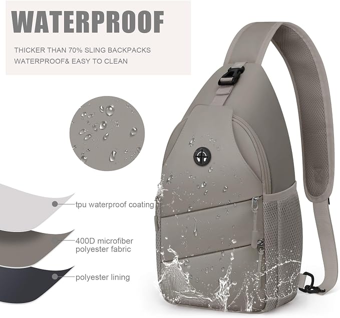 Pritent Crossbody Bags for Women Men Trendy Sling Bag Backpack Casual Chest Bag - Image 4