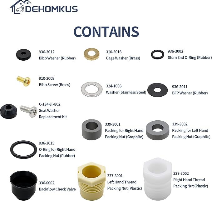 630-7755 Wall Hydrant Repair Kit Compatible - Image 2