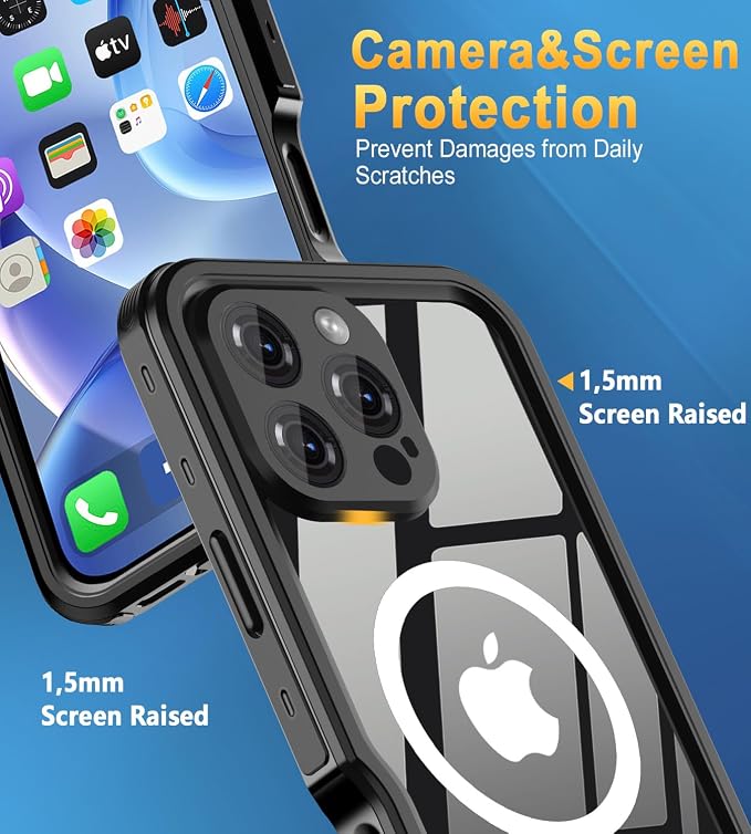 for iPhone 16 Pro Max Case Waterproof, Full Body Underwater Dustproof - Image 3
