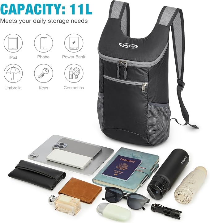 G4Free Lightweight Packable Hiking Backpack - Image 7