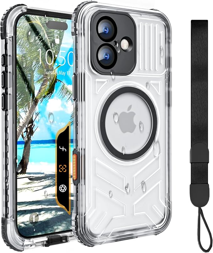for iPhone 16 Waterproof Case, Compatible by EVCING