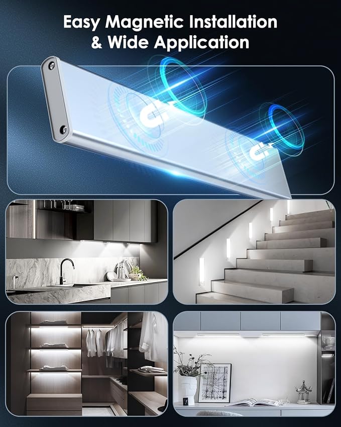 Under Cabinet Lighting, 5 Pack Rechargeable LED Motion Sensor Light Indoor - Image 6