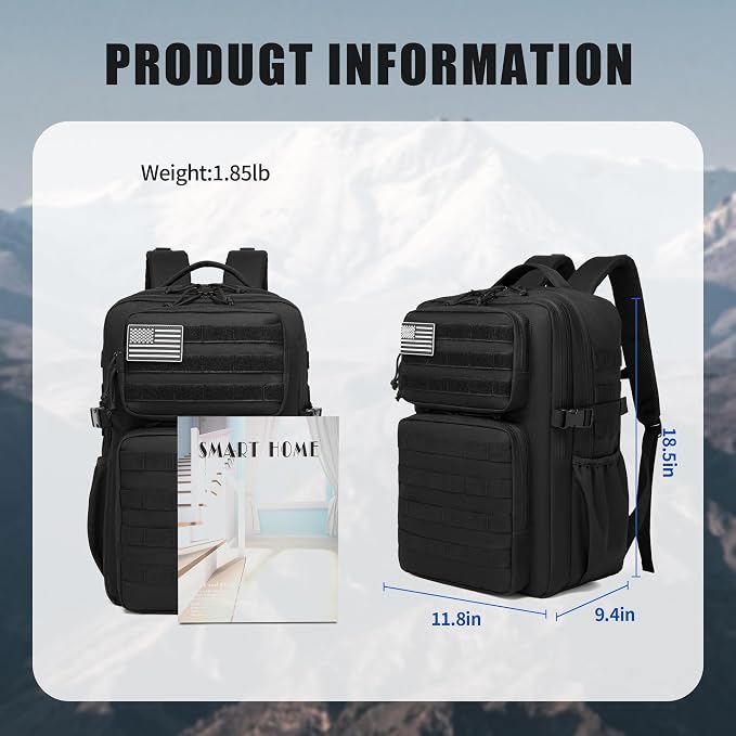 Wotony Military Tactical Backpack - Image 4
