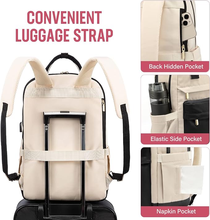 LOVEVOOK Laptop Backpack for Women Men, 17.3 Inch Laptop Bag - Image 5