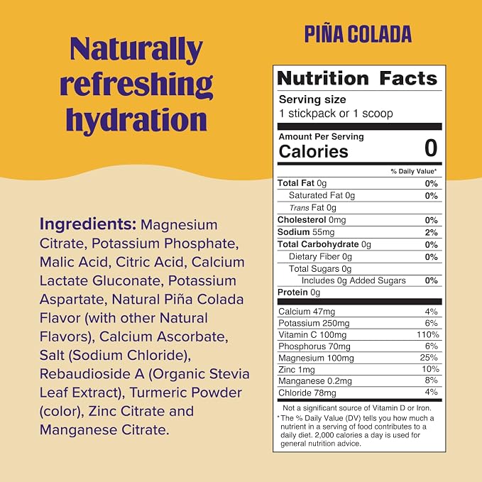 Ultima Replenisher Mocktini Electrolyte Powder Drink Mix – Sugar Free – Piña - Image 3